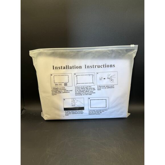 Simple Projector Screen ~ Mdbebbron ~ Scale: 16:9, Size 120 Inches - Picture 4 of 6